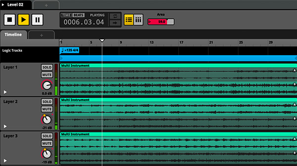 FMOD project using vertical remixing