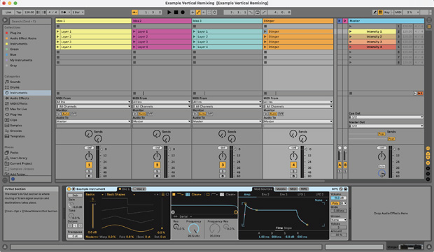 Ableton's session view