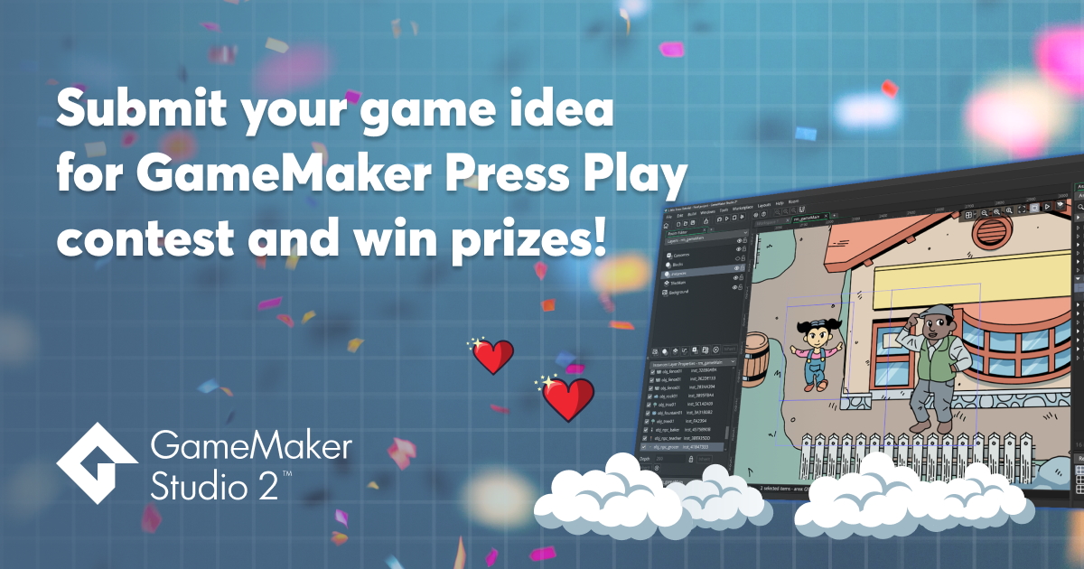 Share Your Idea For A Game And Start Your Game Making Journey! - GameMaker Press Play