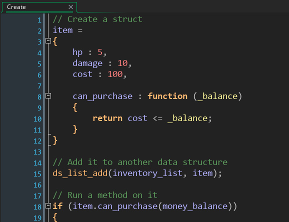 Struct example