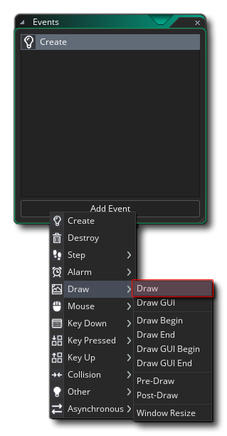 The Draw Events