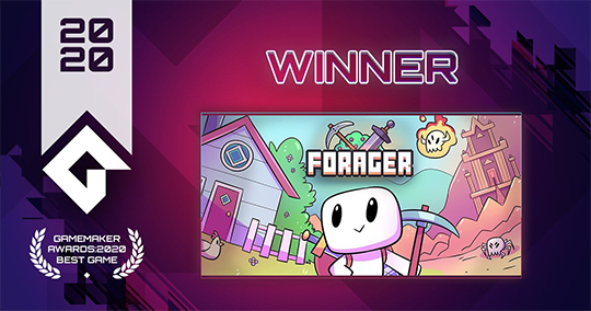 Forager Wins GameMaker Best Game Award 2020