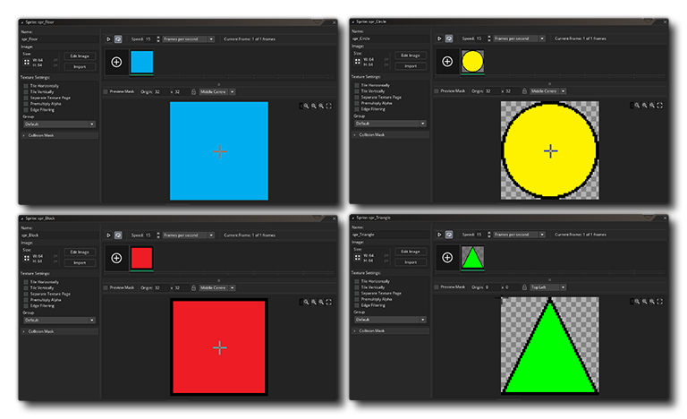 Different Shaped Sprites