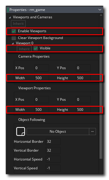 View Camera 0 Settings